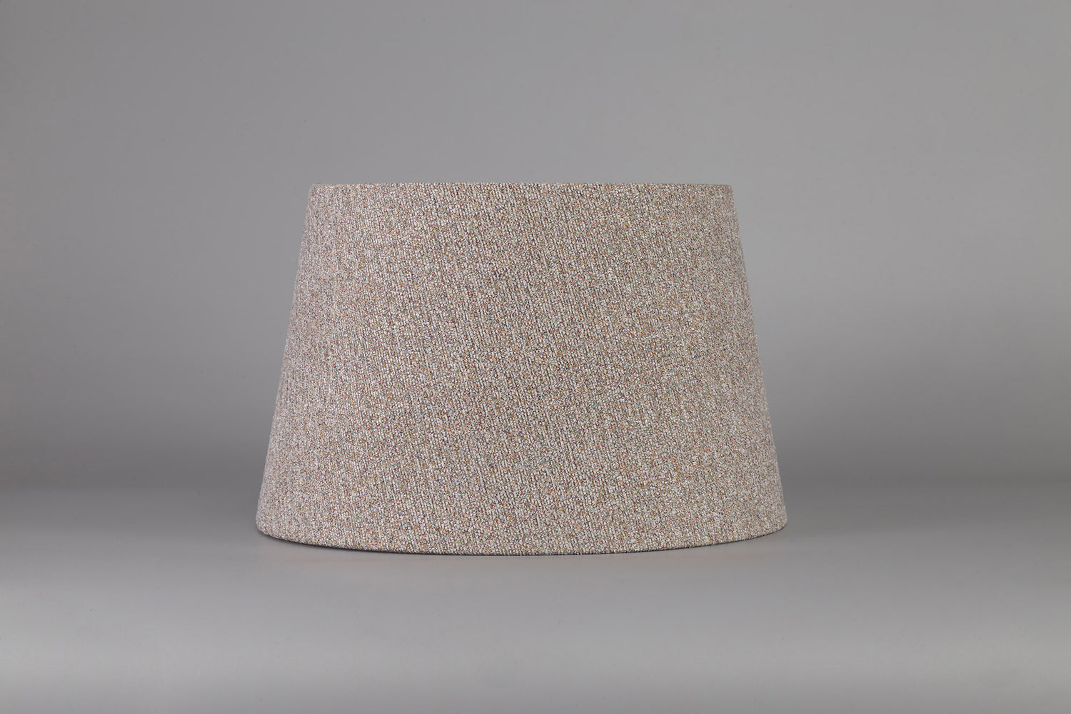 Worthington Round, 320/400 x 260mm Fabric Shade (G), Multi/White Laminate