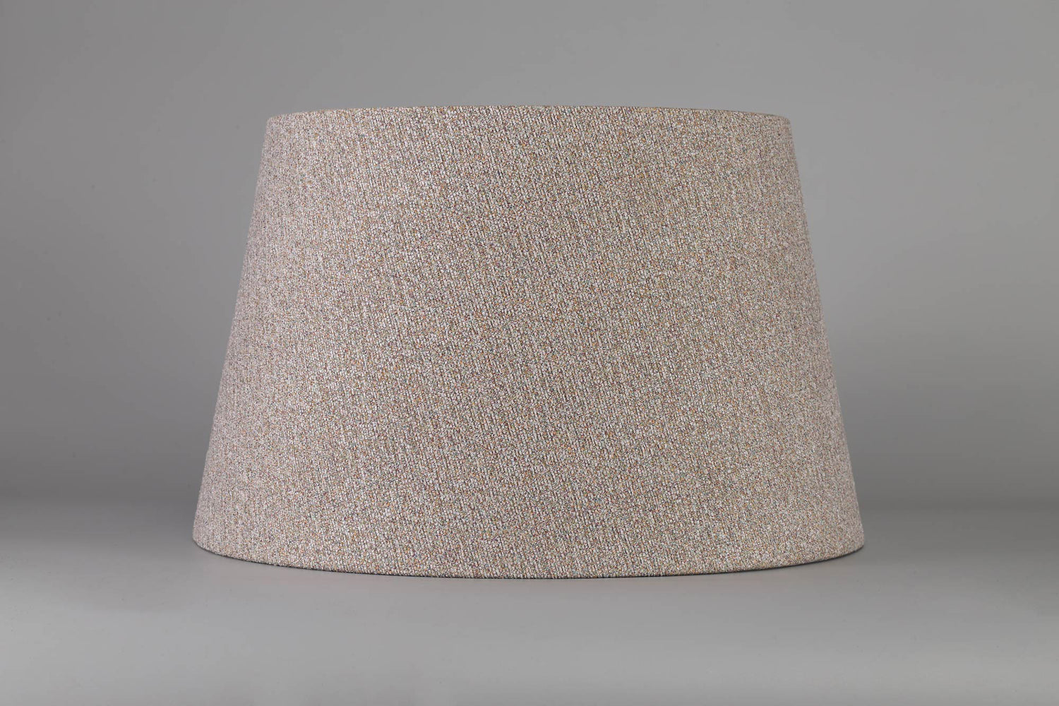 Worthington Round, 350/450 x 280mm Fabric Shade (H), Multi/White Laminate