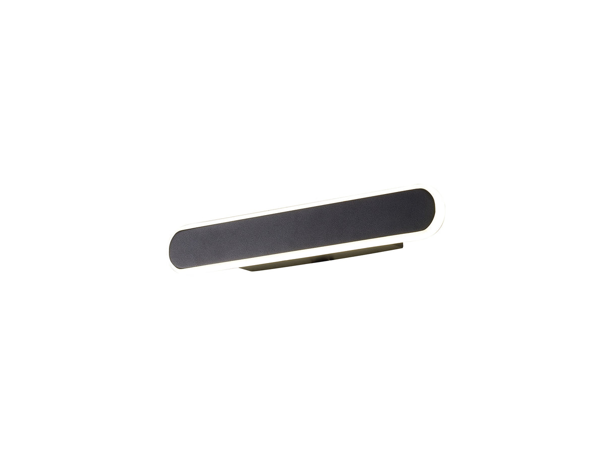 Lowrey Wall Lamp, 1 x 12W LED, 4000K, 568lm, Satin Black, 3yrs Warranty