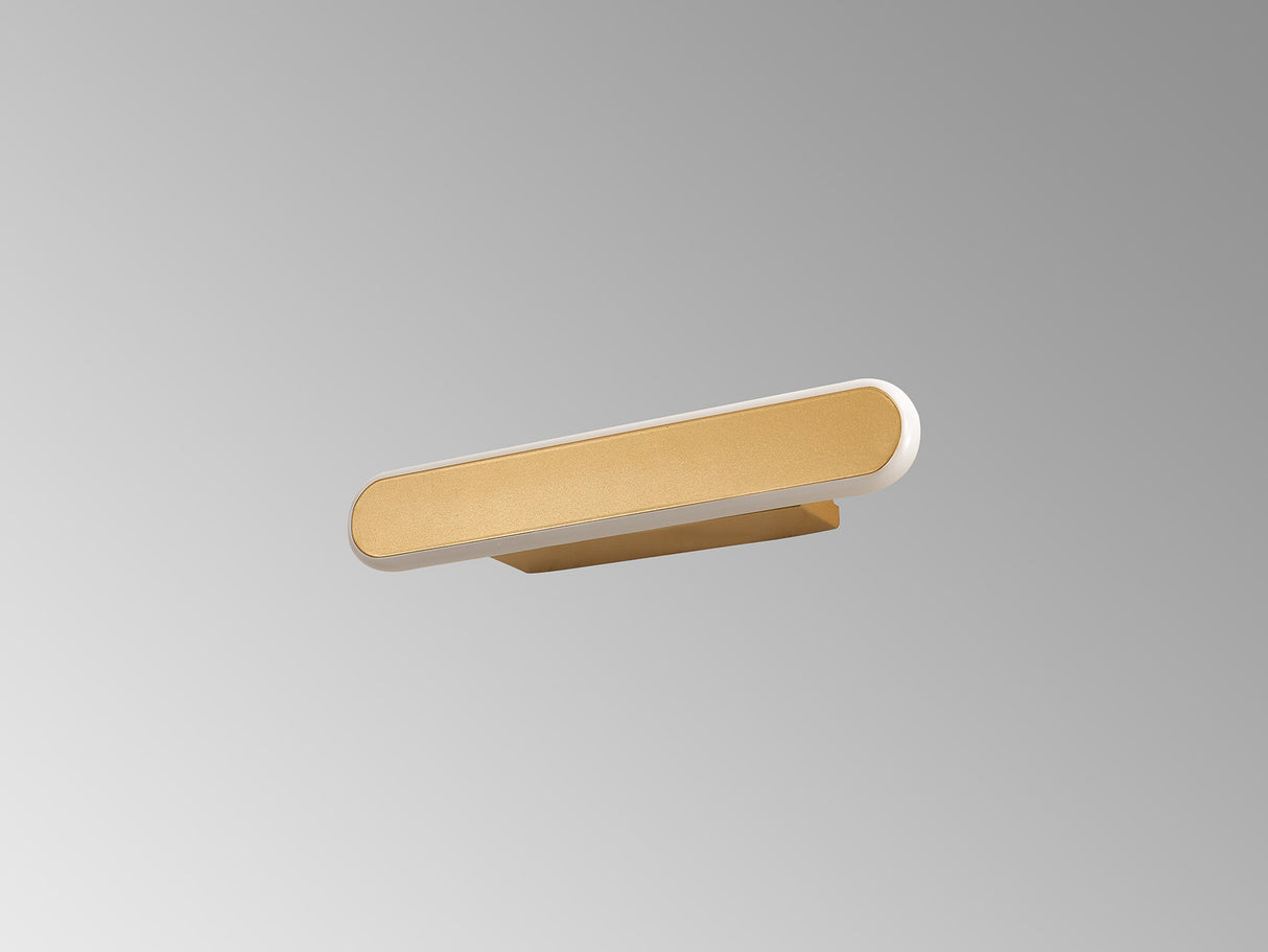 Lowrey Wall Lamp, 1 x 12W LED, 3000K, 568lm, Sand Gold, 3yrs Warranty