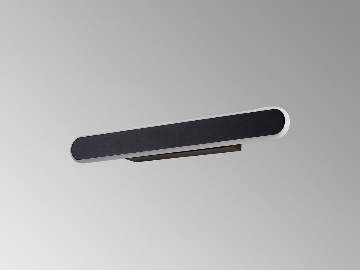 Lowrey Wall Lamp, 1 x 18W LED, 4000K, 805lm, Satin Black, 3yrs Warranty