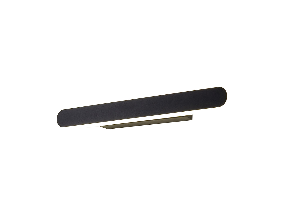 Lowrey Wall Lamp, 1 x 18W LED, 4000K, 805lm, Satin Black, 3yrs Warranty