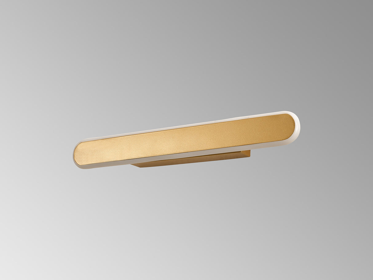 Lowrey Wall Lamp, 1 x 18W LED, 3000K, 805lm, Sand Gold, 3yrs Warranty