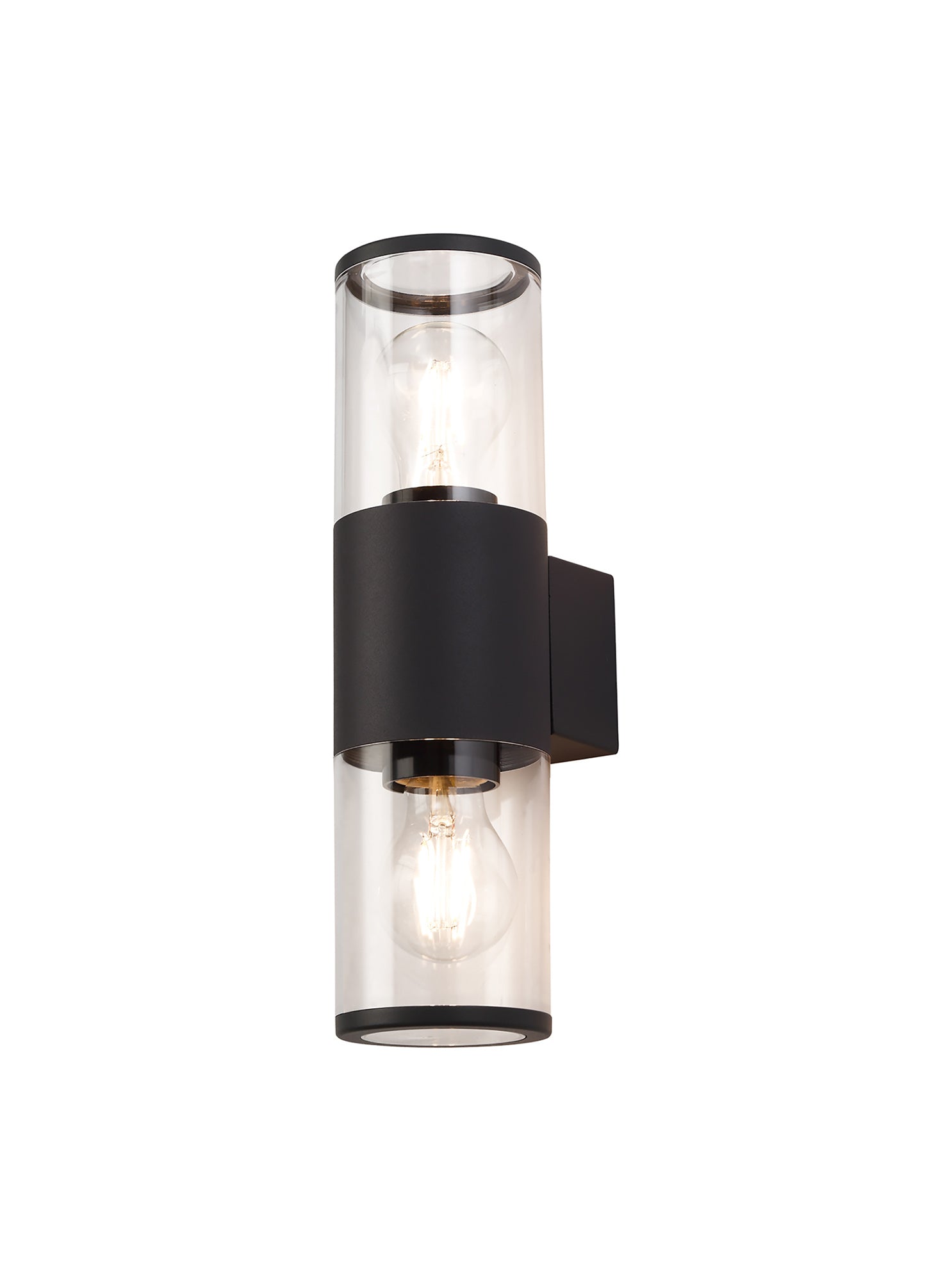 Pascoe Wall Lamp 2 x E27, IP54, Anthracite/Clear, 2yrs Warranty