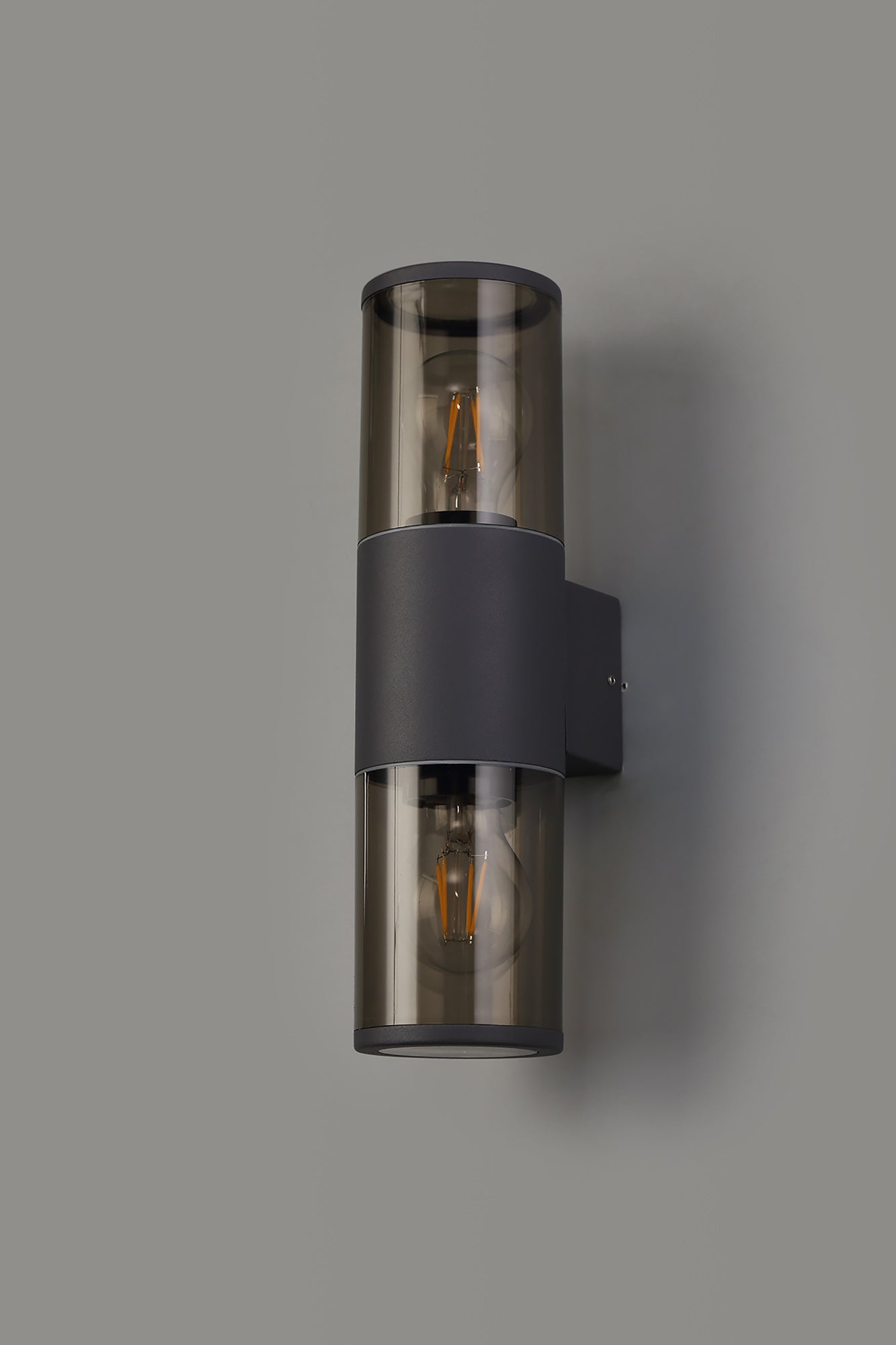Pascoe Wall Lamp 2 x E27, IP54, Anthracite/Smoked, 2yrs Warranty