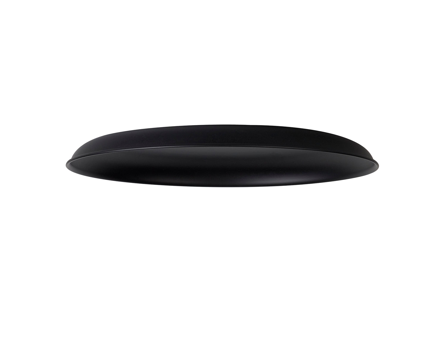 Robson Round Flat Metal 35cm Lampshade, Black