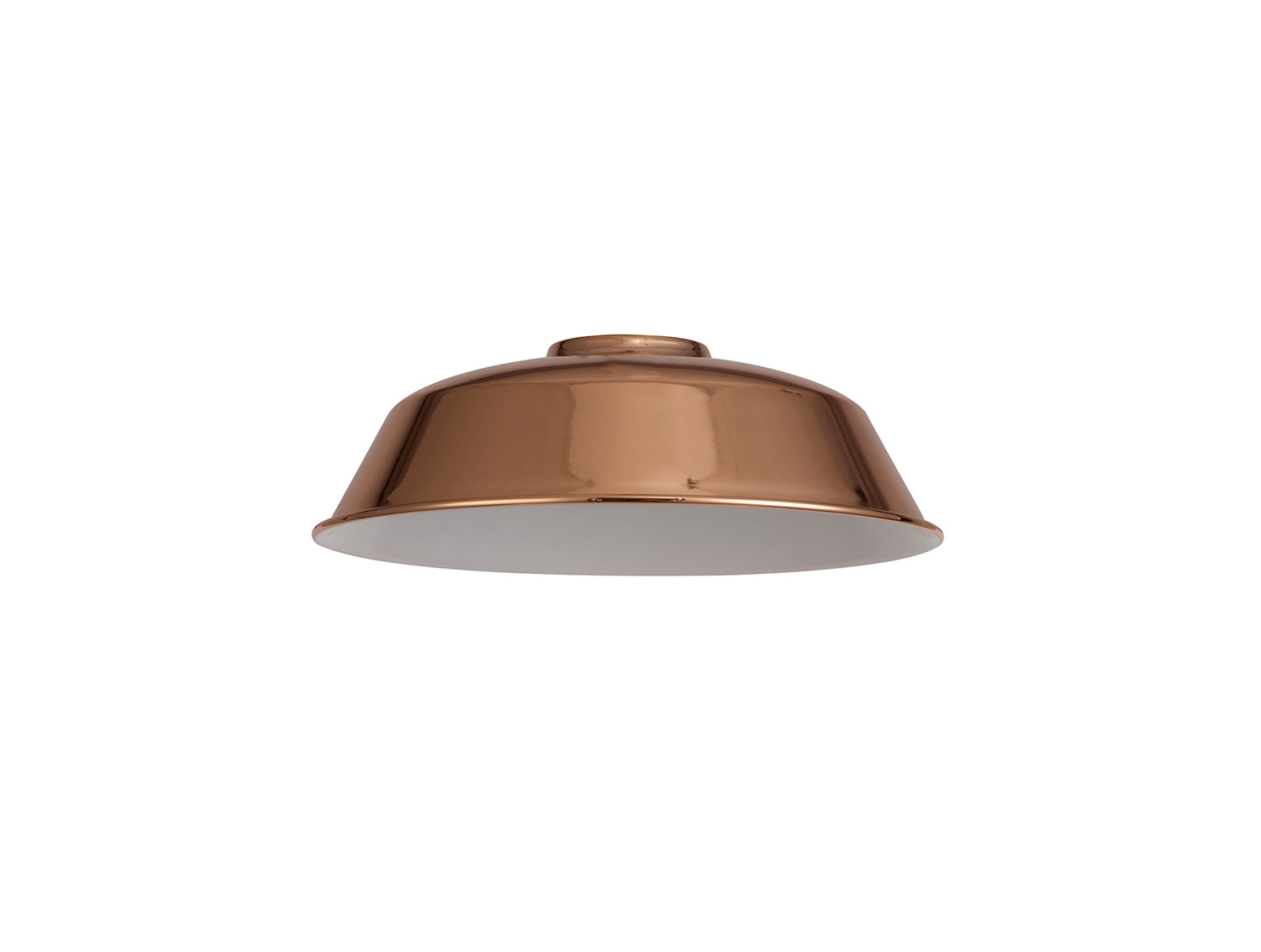 Robson Round 25cm Lampshade With Angled Sides, Rose Gold