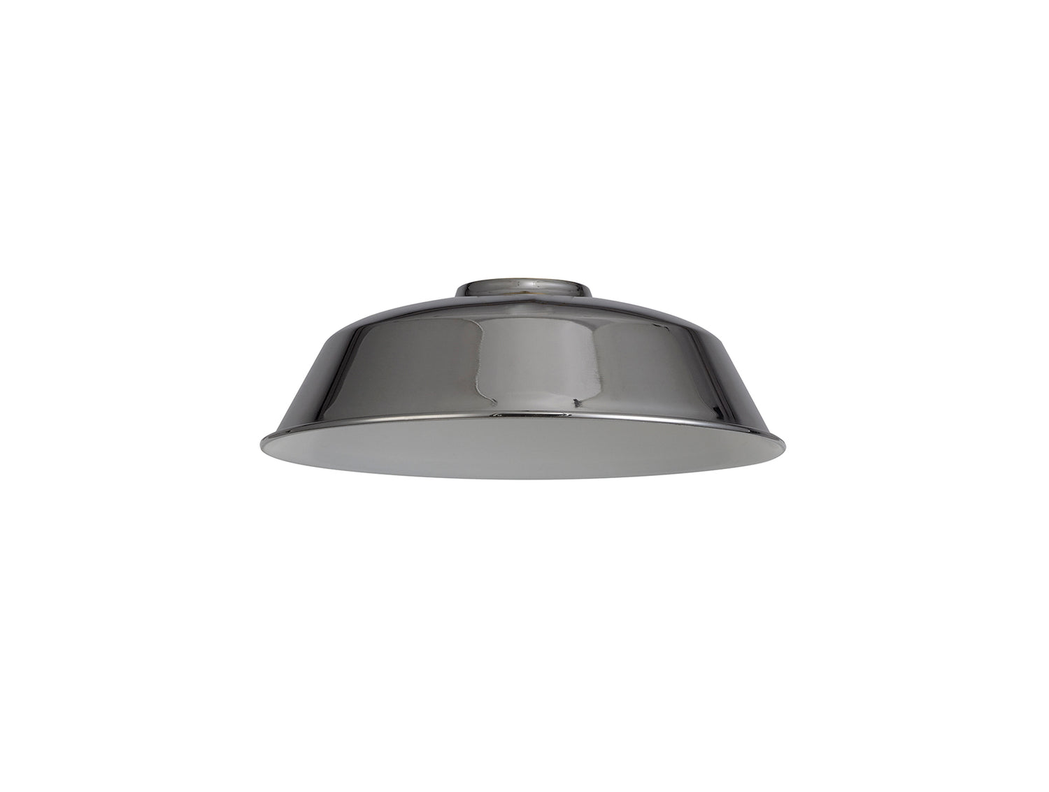 Robson Round 25cm Lampshade With Angled Sides, Chrome