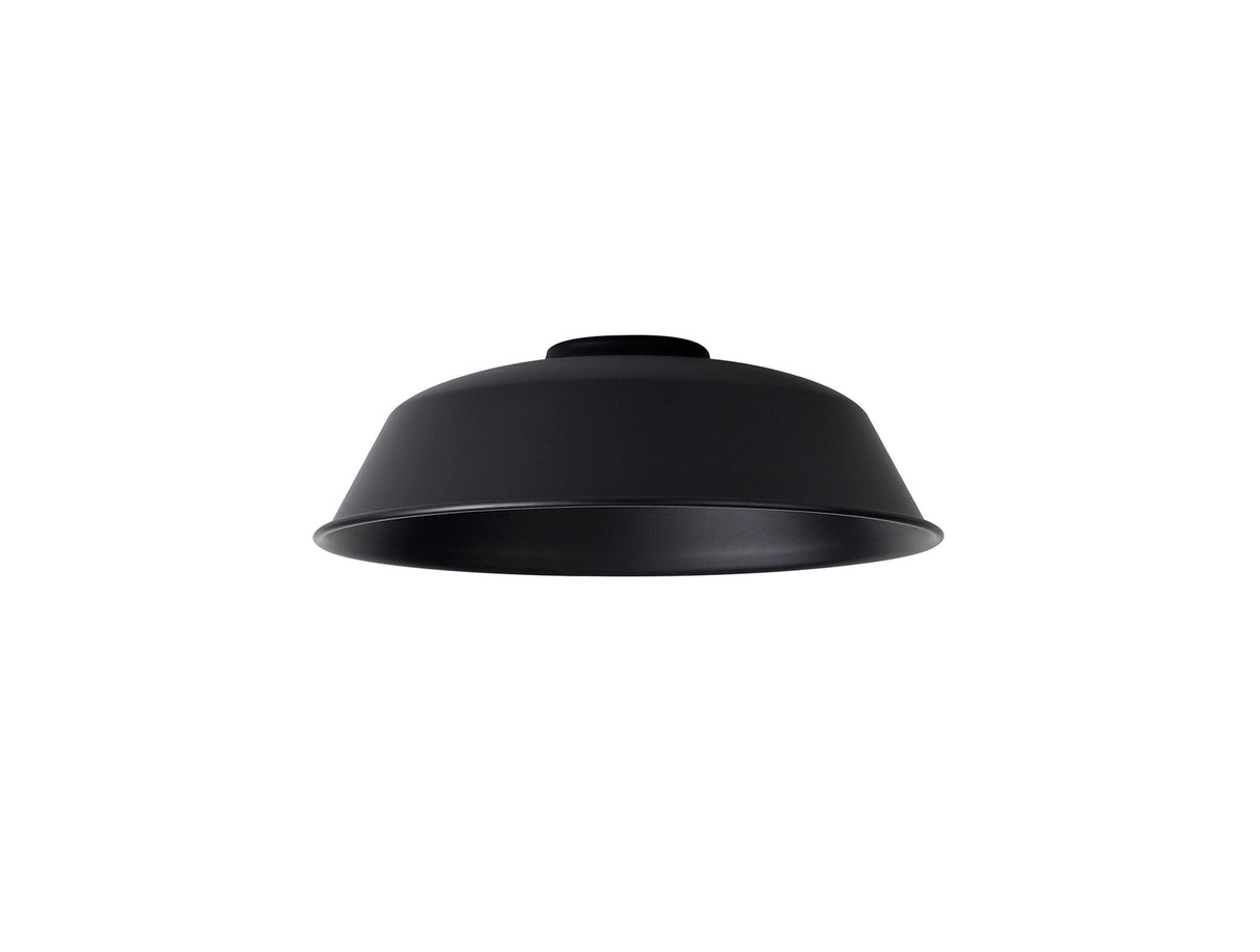 Robson Round 25cm Lampshade With Angled Sides, Black