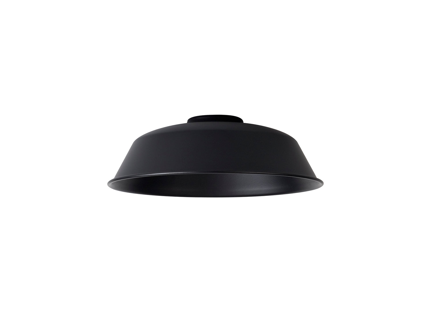 Robson Round 25cm Lampshade With Angled Sides, Black