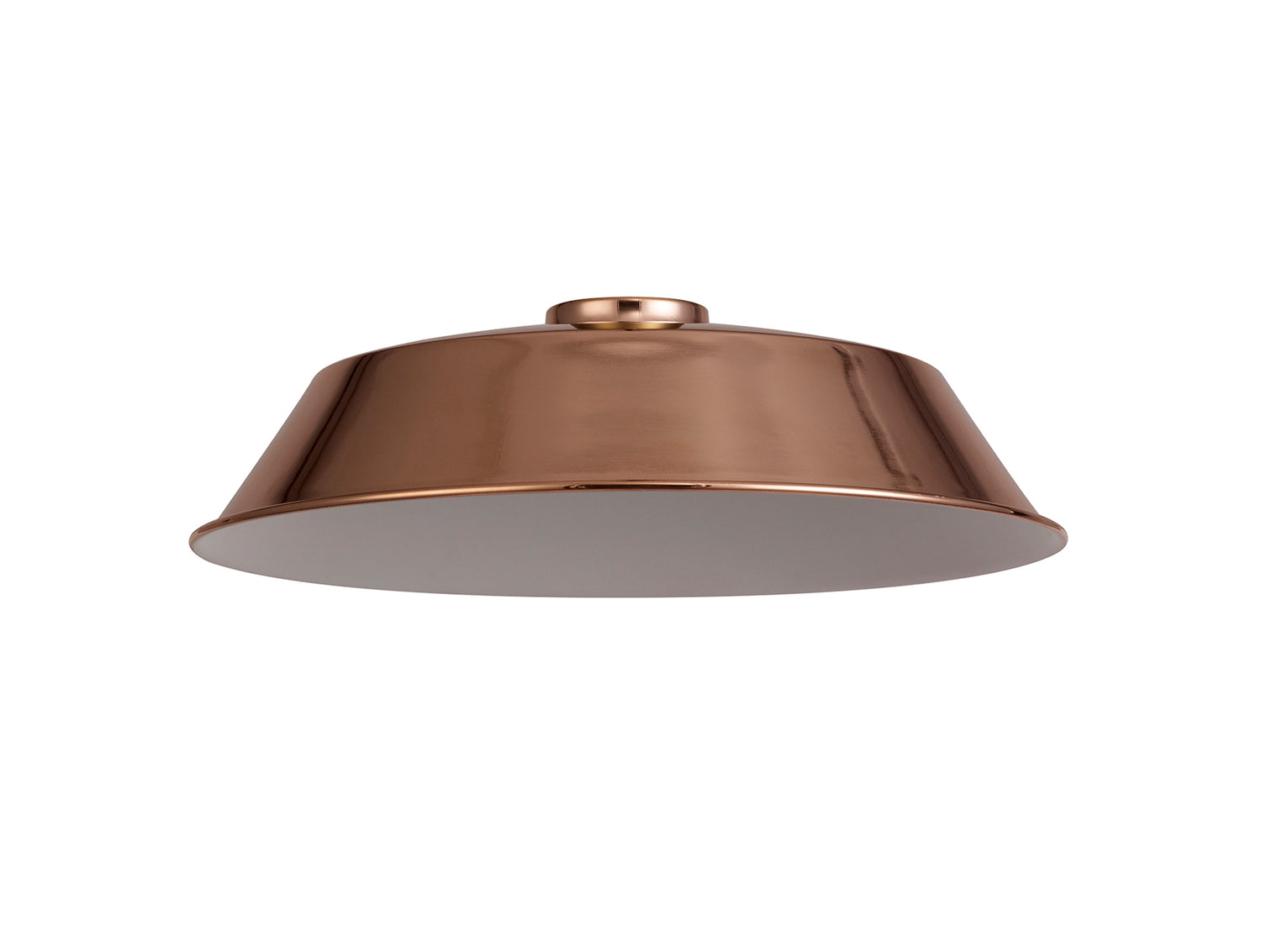 Robson Round 35cm Lampshade With Angled Sides, Rose Gold
