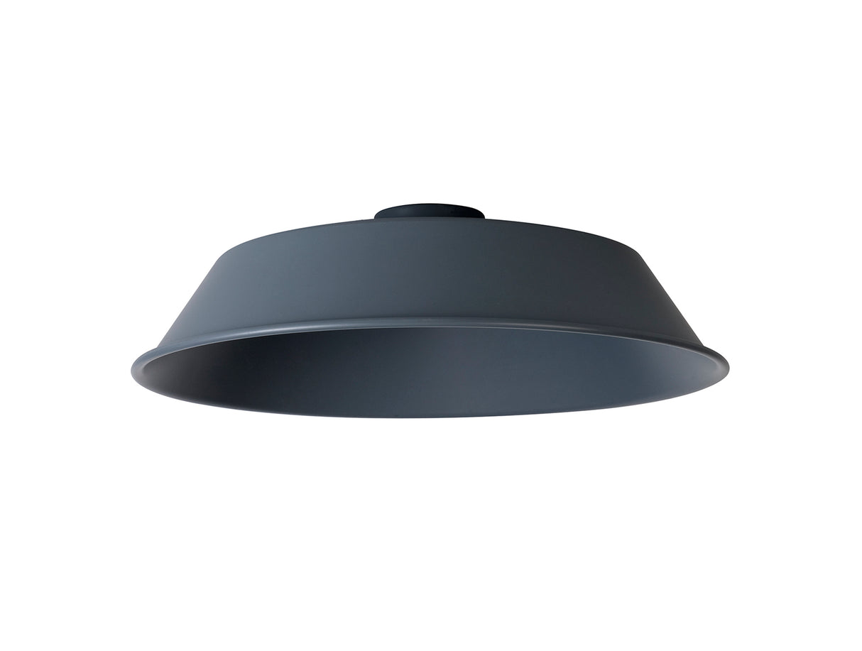 Robson Round 35cm Lampshade With Angled Sides, Cool Grey