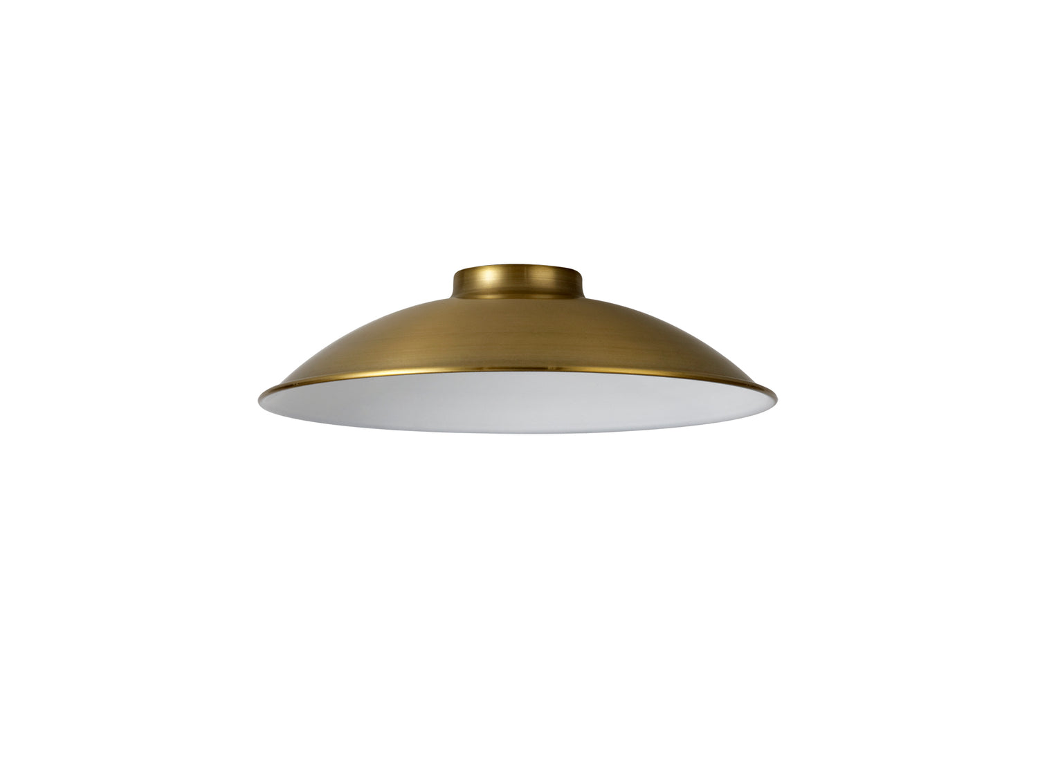 Robson Shallow Round 25cm Lampshade, Gilt Bronze