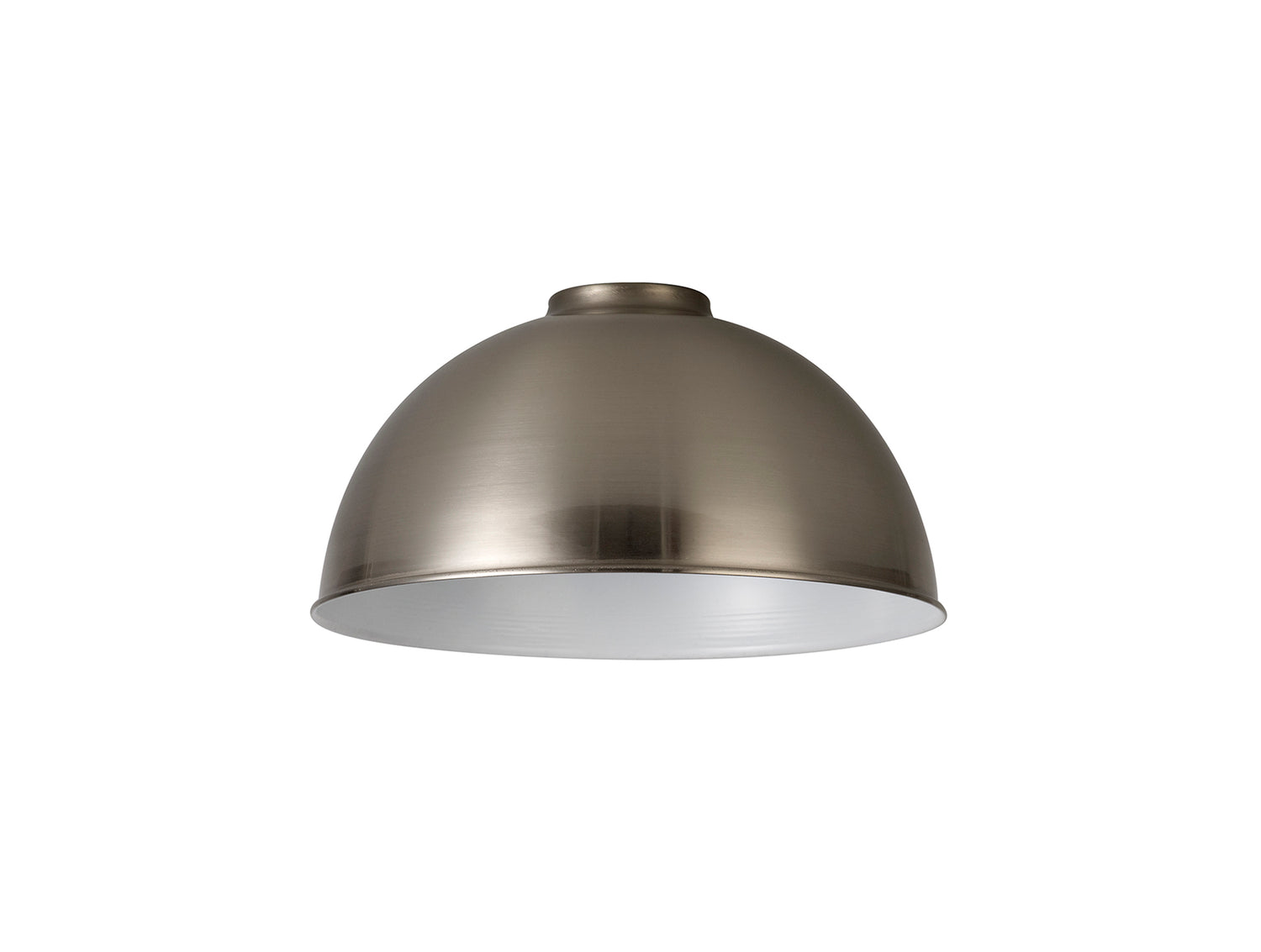 Robson Dome 25cm Lampshade, Brushed Nickel