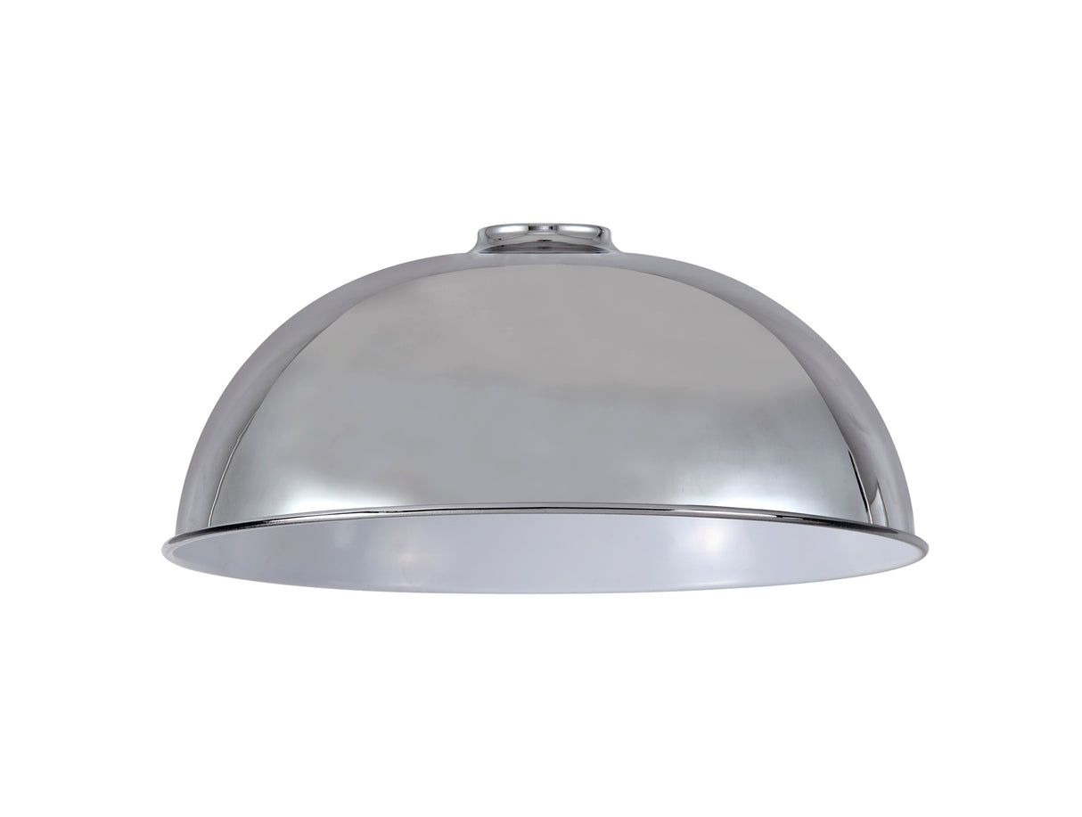 Robson Dome 35cm Lampshade, Chrome
