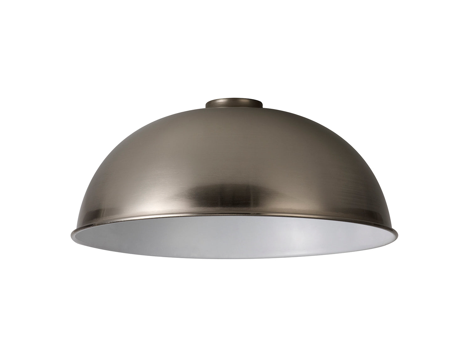 Robson Dome 35cm Lampshade, Brushed Nickel