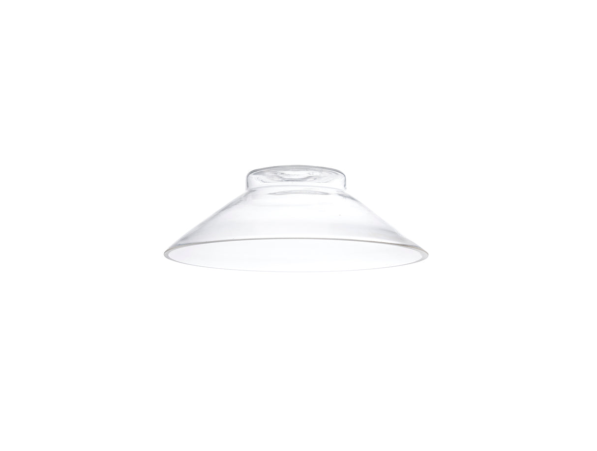 Robson Flat Round 25cm Glass Shade (F), Clear