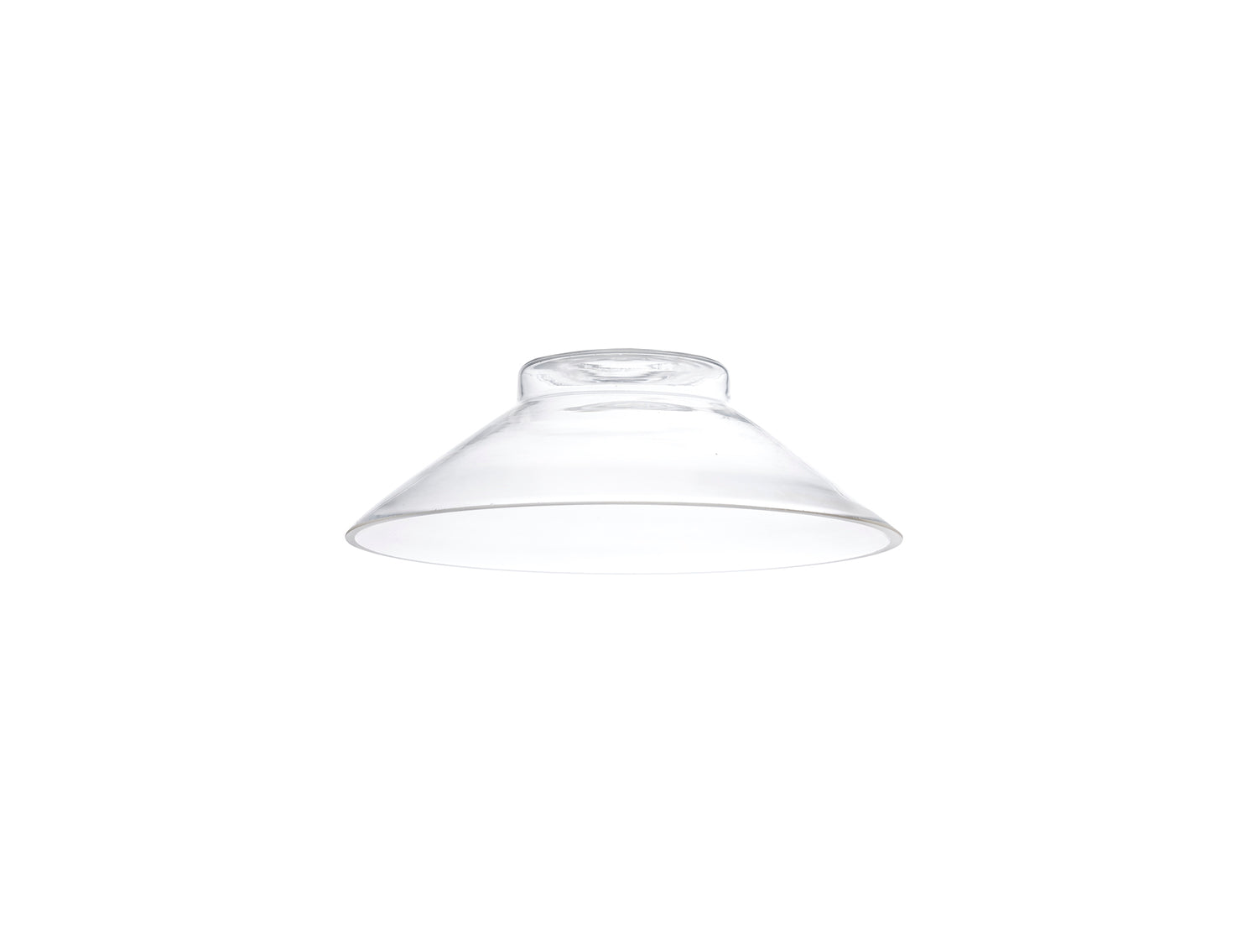 Robson Flat Round 25cm Glass Shade (F), Clear