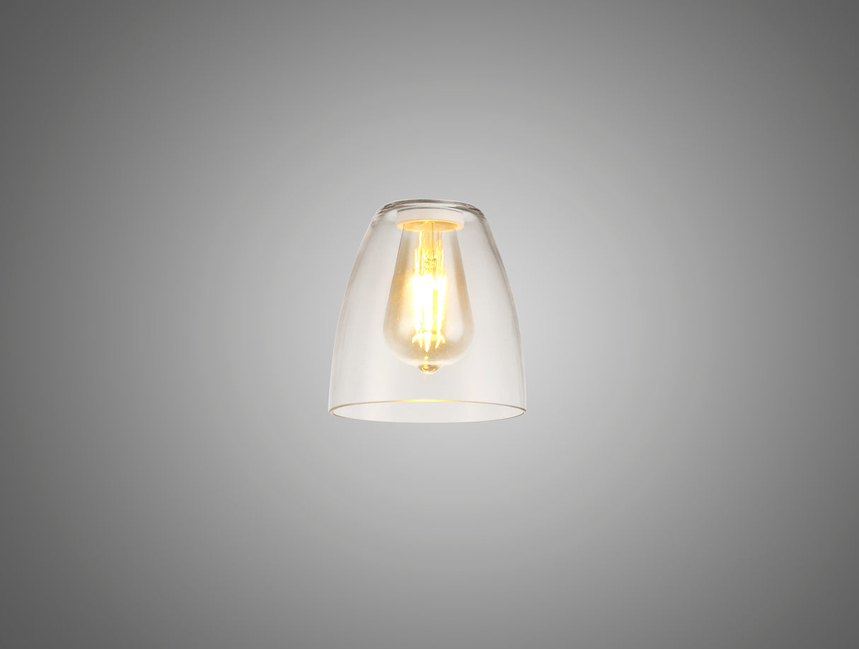 Robson Cylinder 14cm Glass Shade (A), Clear