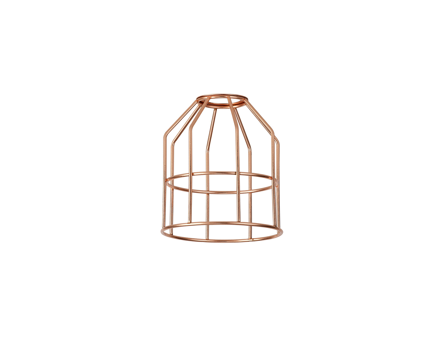 Robson Cylinder 14cm Wire Cage Shade, Rose Gold