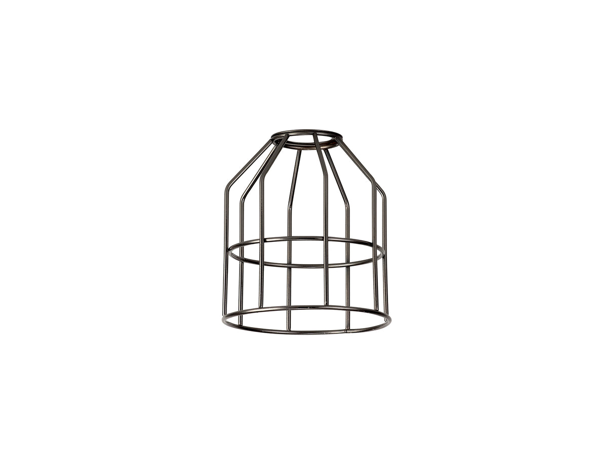 Robson Cylinder 14cm Wire Cage Shade, Black Chrome