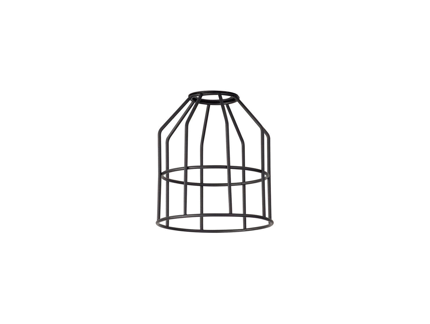 Robson Cylinder 14cm Wire Cage Shade, Black