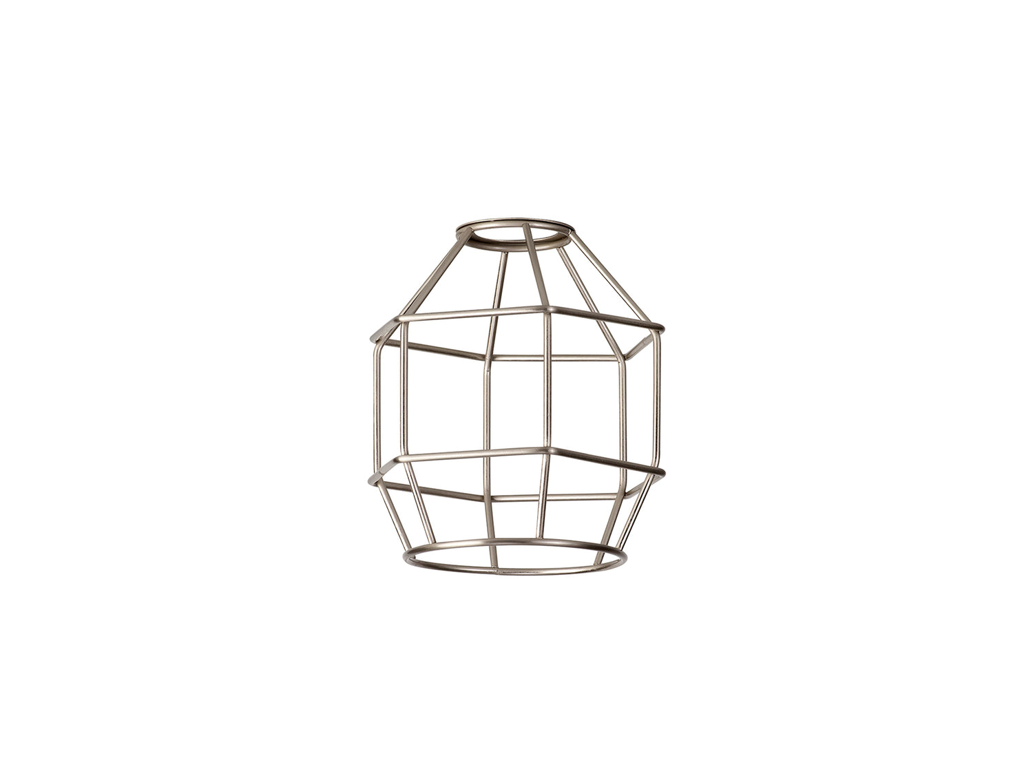 Robson Hexagon 14cm Wire Cage Shade, Brushed Nickel