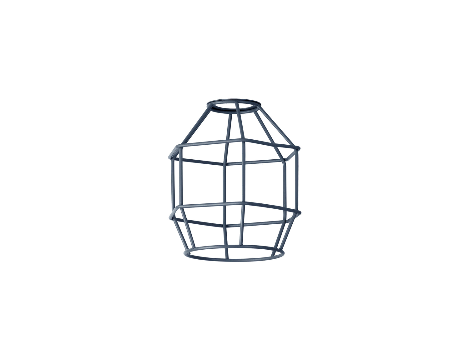 Robson Hexagon 14cm Wire Cage Shade, Cool Grey