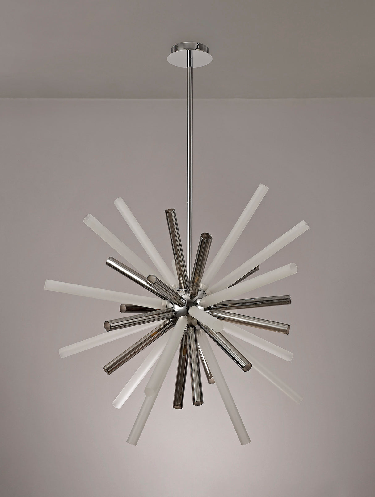 Hamilton Pendant 16 Light G9, Smoked & Frosted/Polished Chrome