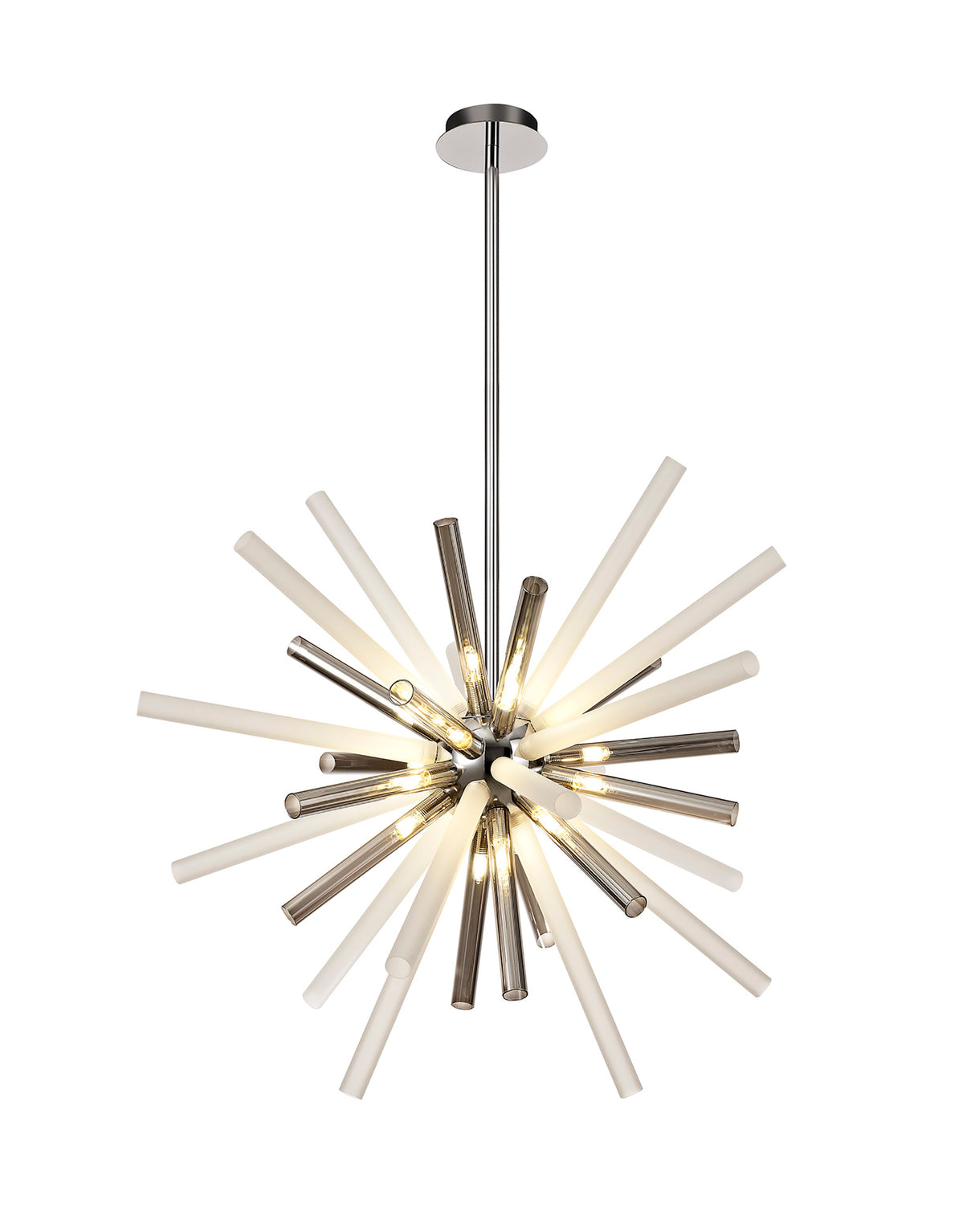 Hamilton Pendant 16 Light G9, Smoked & Frosted/Polished Chrome