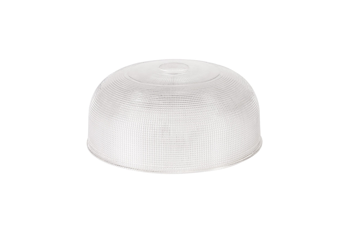 Munro Round 26.5cm Prismatic Effect Clear Glass (B), Lampshade