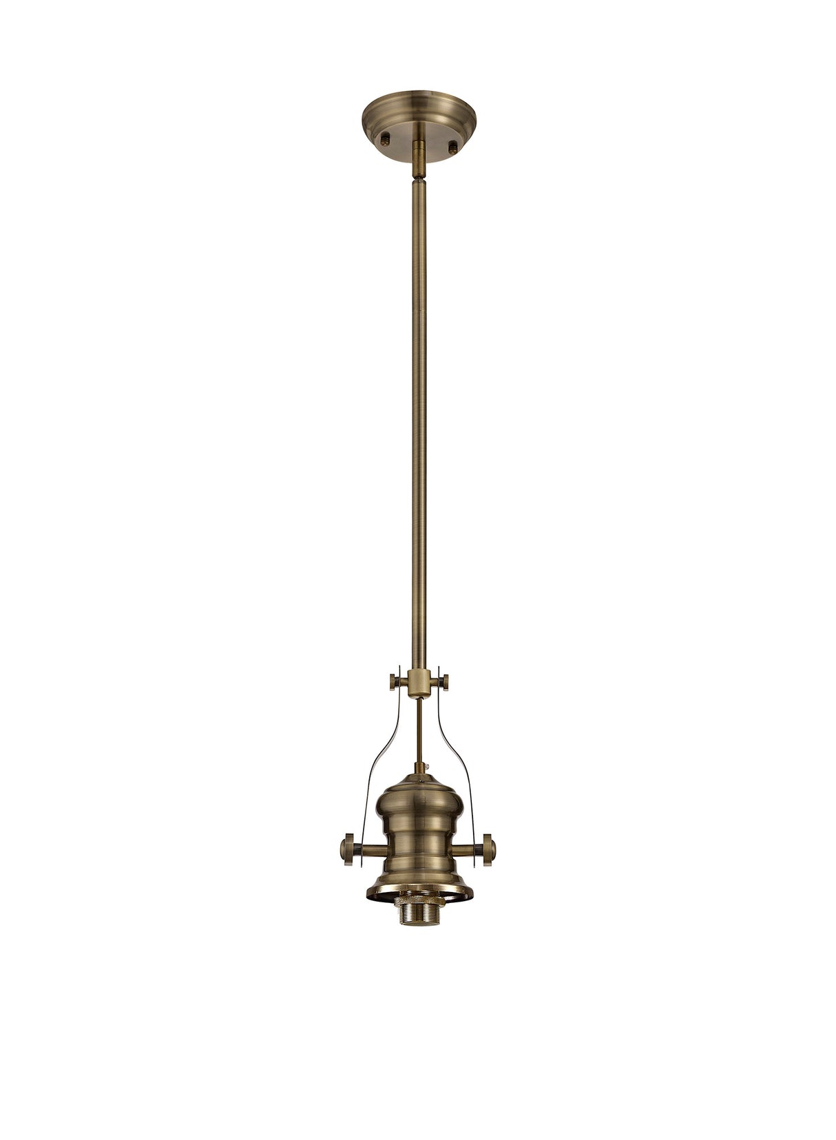 Munro (FRAME ONLY) Pendant, 1 x E27, Antique Brass