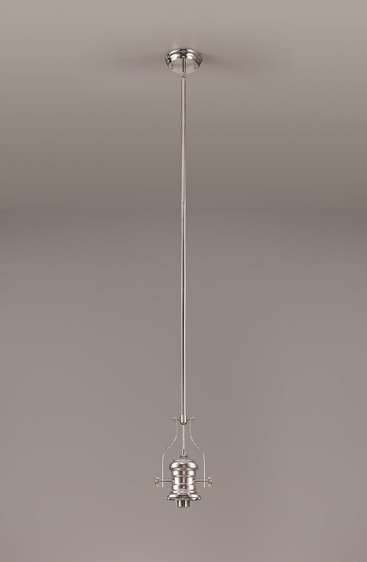 Munro (FRAME ONLY) Pendant, 1 x E27, Polished Nickel