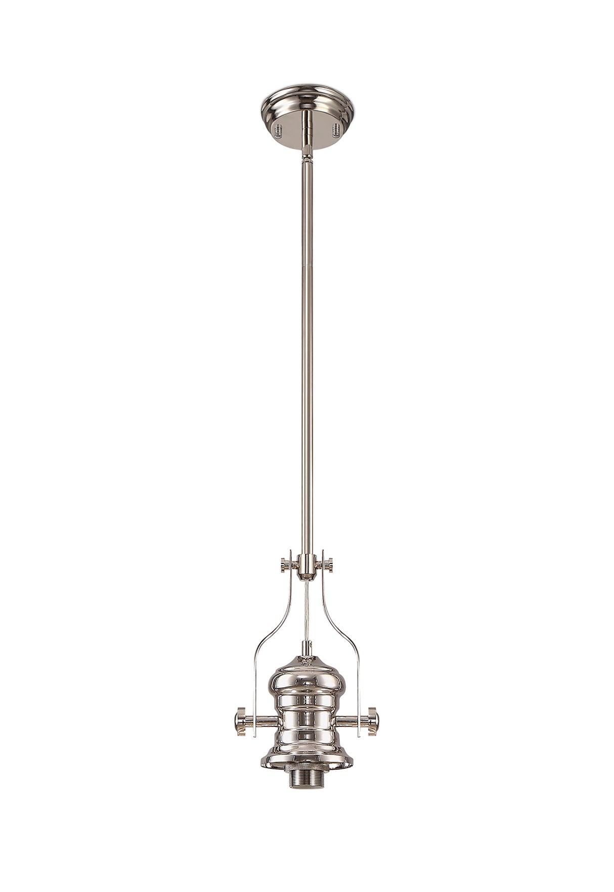 Munro (FRAME ONLY) Pendant, 1 x E27, Polished Nickel