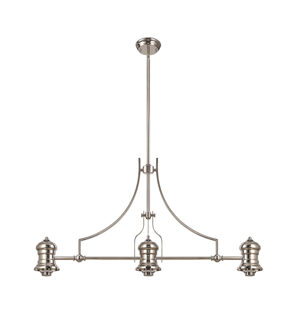 Munro (FRAME ONLY) Linear Pendant, 3 x E27, Polished Nickel