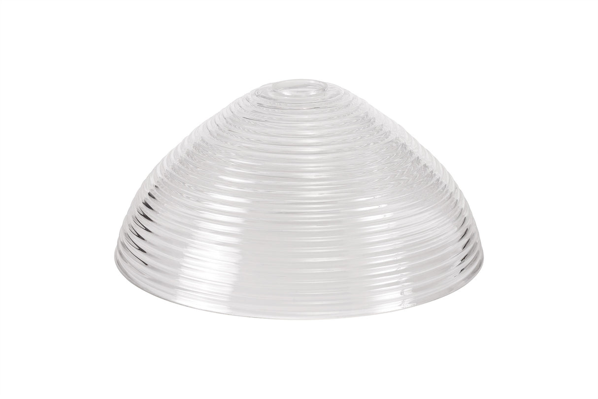 Munro Round 33.5cm Prismatic Effect Clear Glass (G), Lampshade