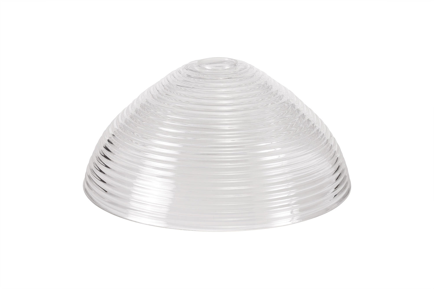 Munro Round 33.5cm Prismatic Effect Clear Glass (G), Lampshade