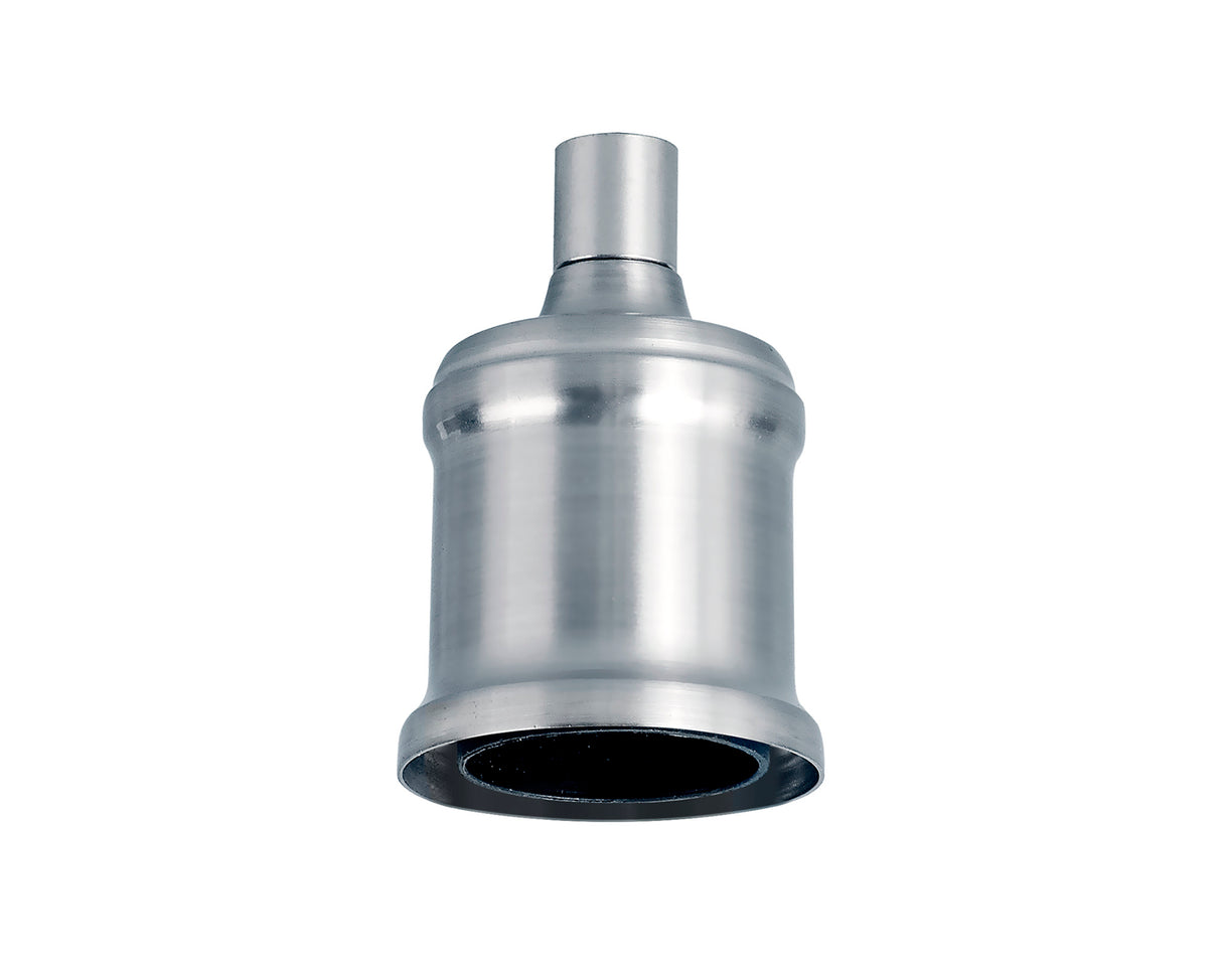 Robson Metal Lampholder Kit, Chrome, E27 (Max 60W) c/w Cable Clamp, NOT Suitable For Shades & Cages