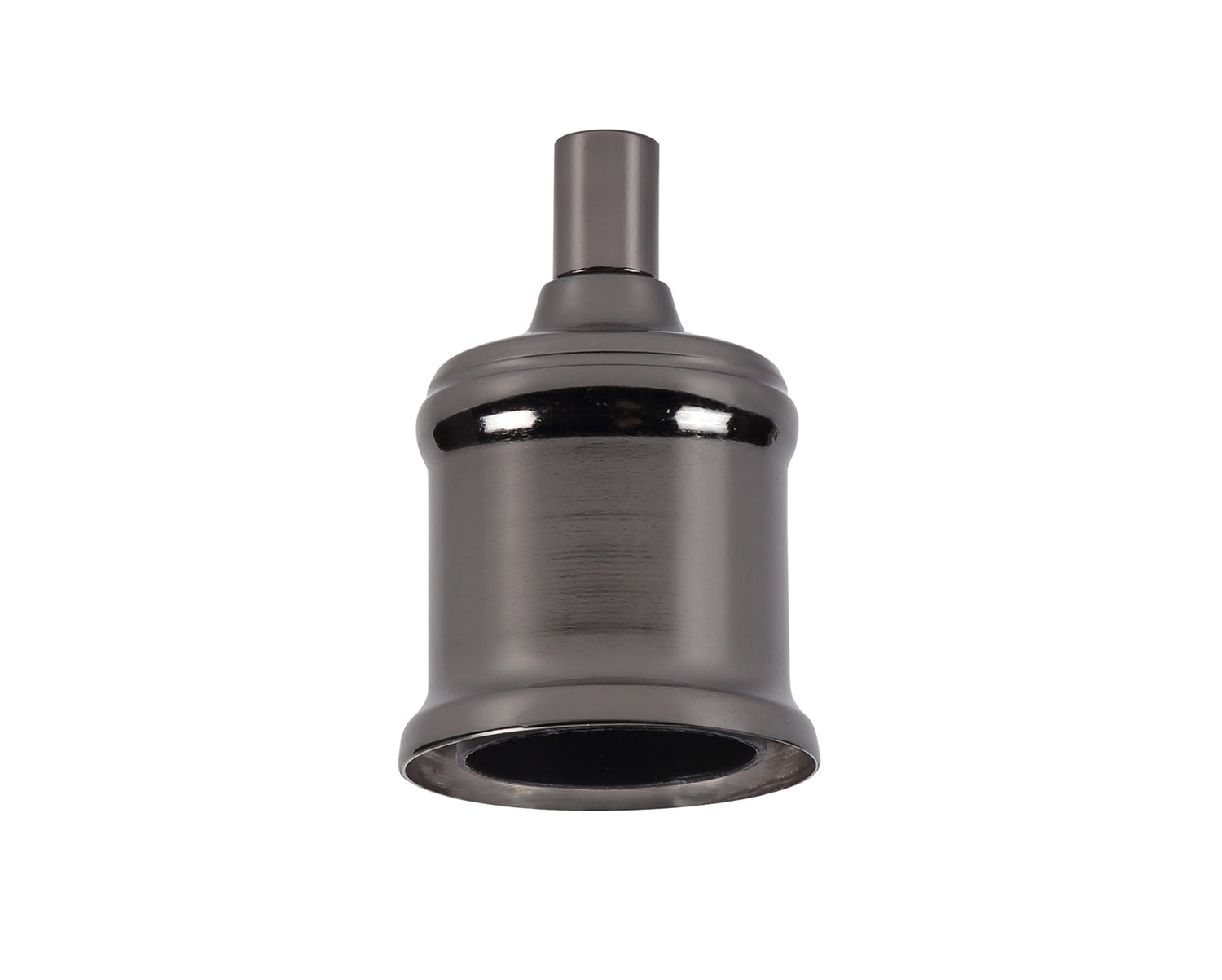 Robson Metal Lampholder Kit, Black Chrome, E27 (Max 60W) c/w Cable Clamp, NOT Suitable For Shades & Cages