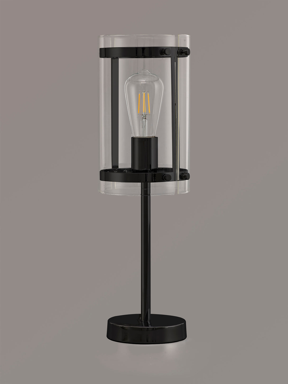 Stuckey Table Lamp, 1 Light E27, Matt Black
