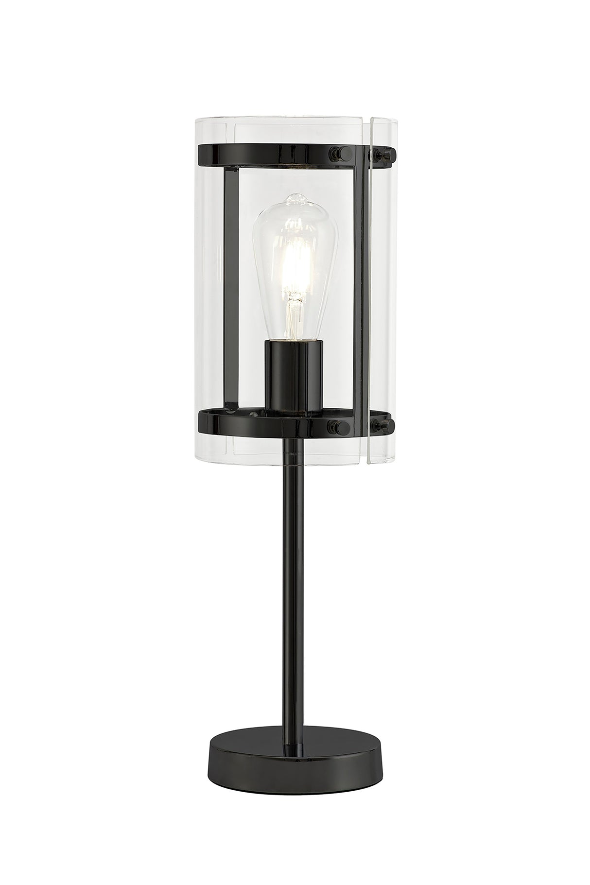 Stuckey Table Lamp, 1 Light E27, Matt Black