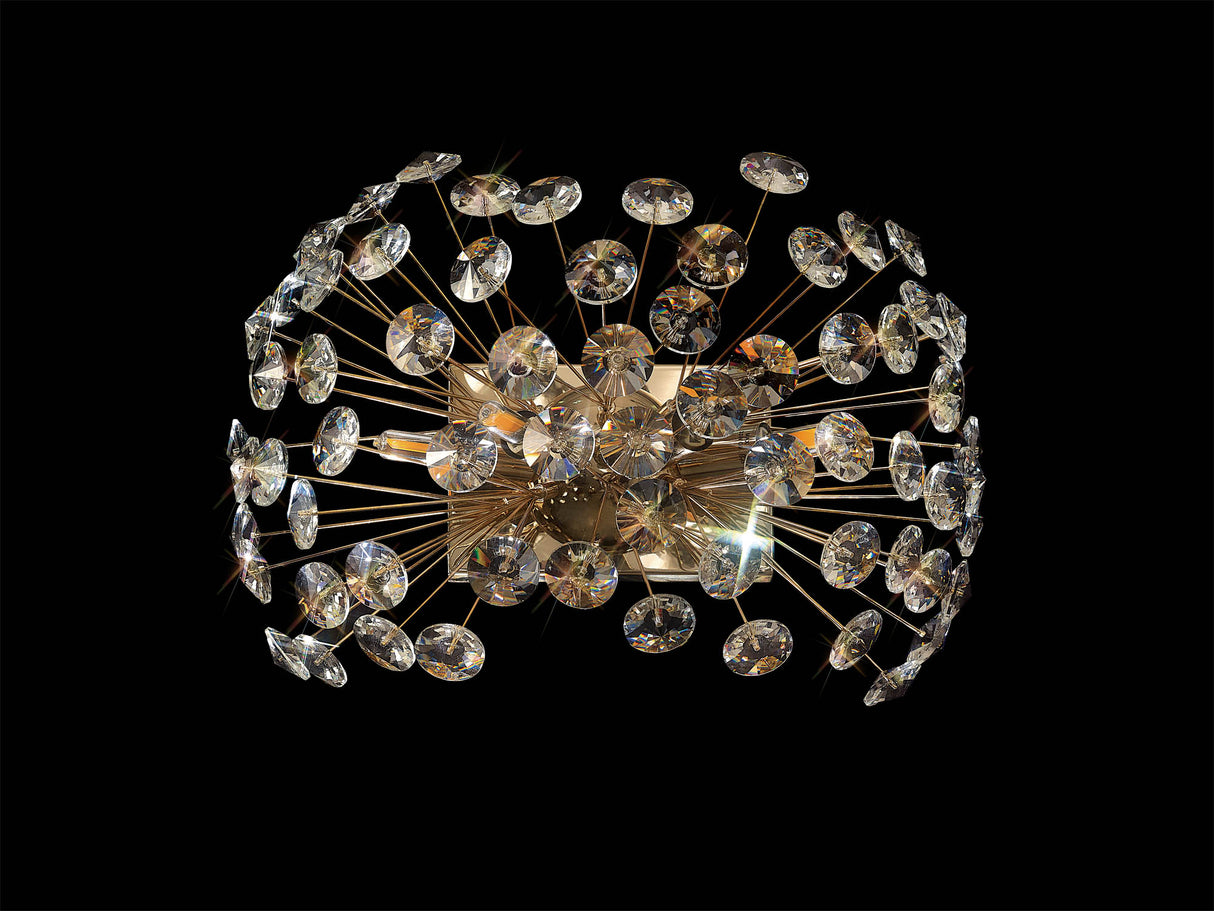 Byrne Wall Light 4 Light G9 French Gold/Crystal
