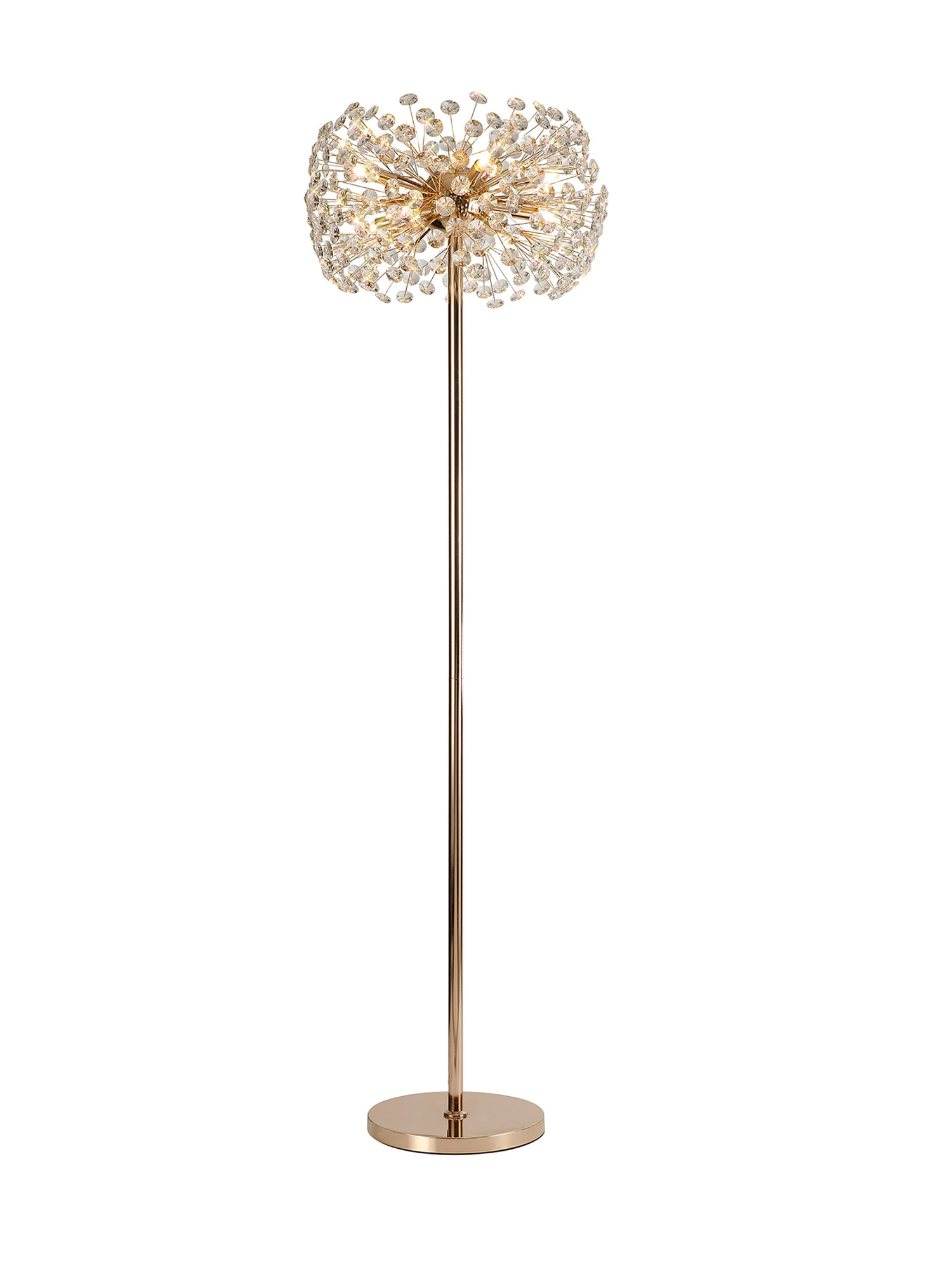 Byrne Floor Lamp 8 Light G9 French Gold/Crystal