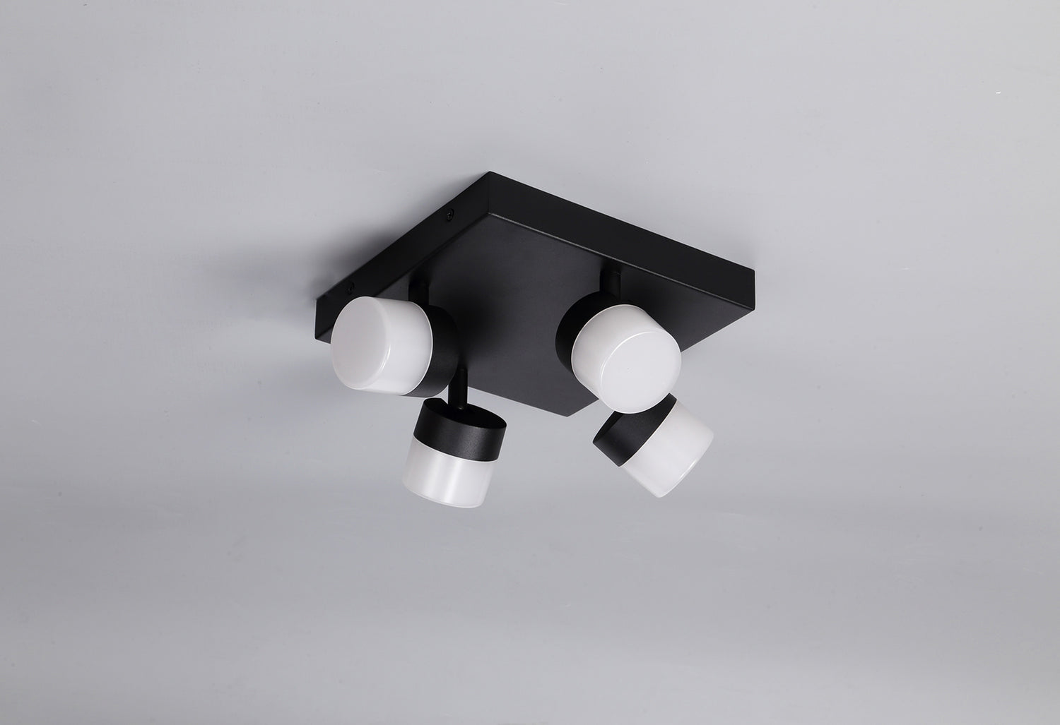 Coady 4 Light Ceiling, 4 x 5W LED, 4000K, 1700lm, IP44, Sand Black, 3yrs Warranty