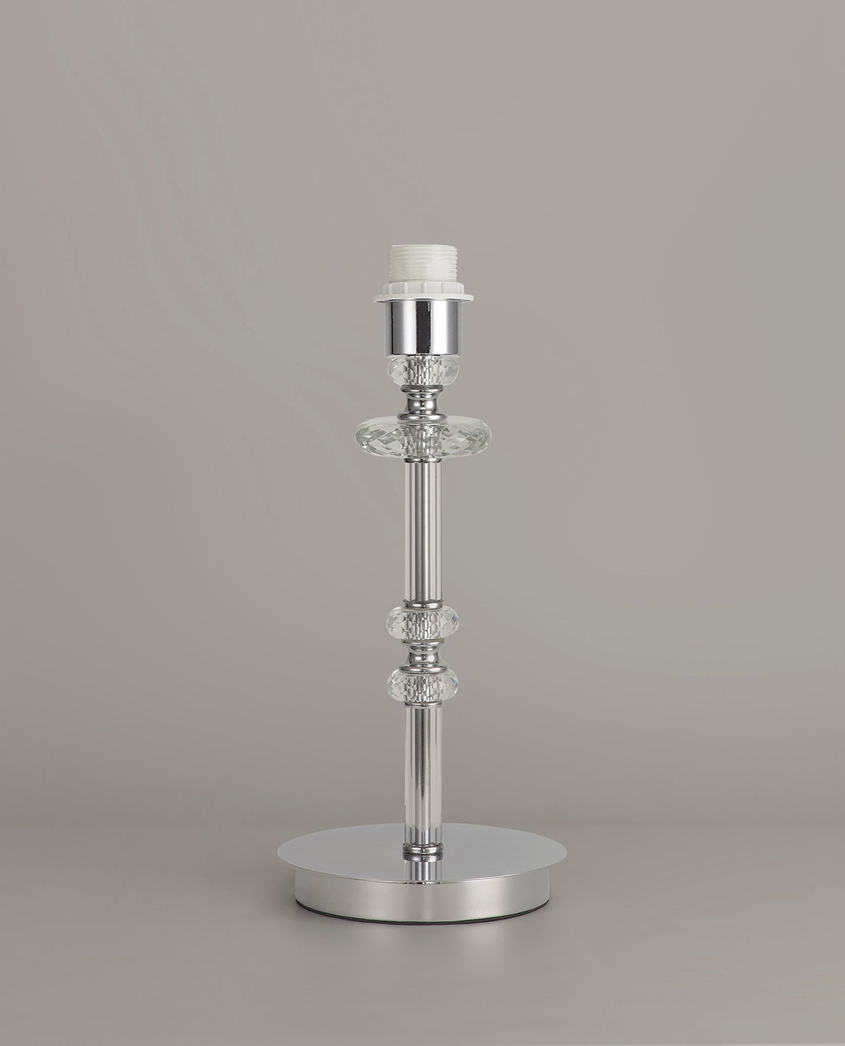 Hawley Table Lamp, 1 Light E14, Polished Chrome/Clear Glass/Crystal