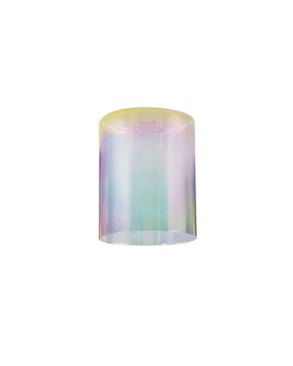Lathen 120x150mm Medium Cylinder (A) 7 Colour Iridescent Glass Shade