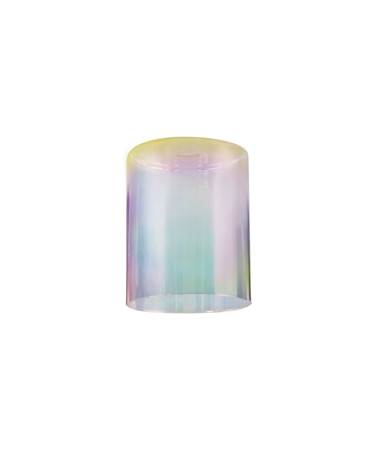 Lathen 120x150mm Medium Cylinder (A) 7 Colour Iridescent Glass Shade
