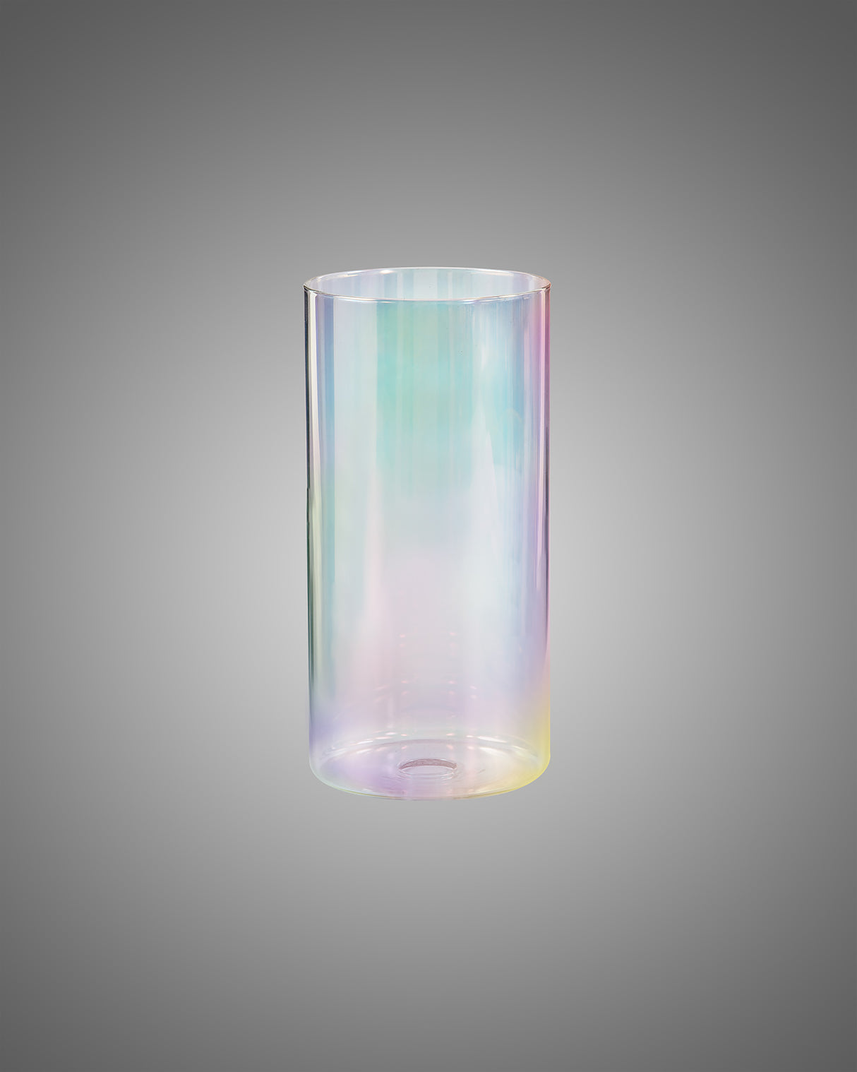 Lathen 100x200mm Tall Cylinder (A), 7 Colour Iridescent Glass Shade