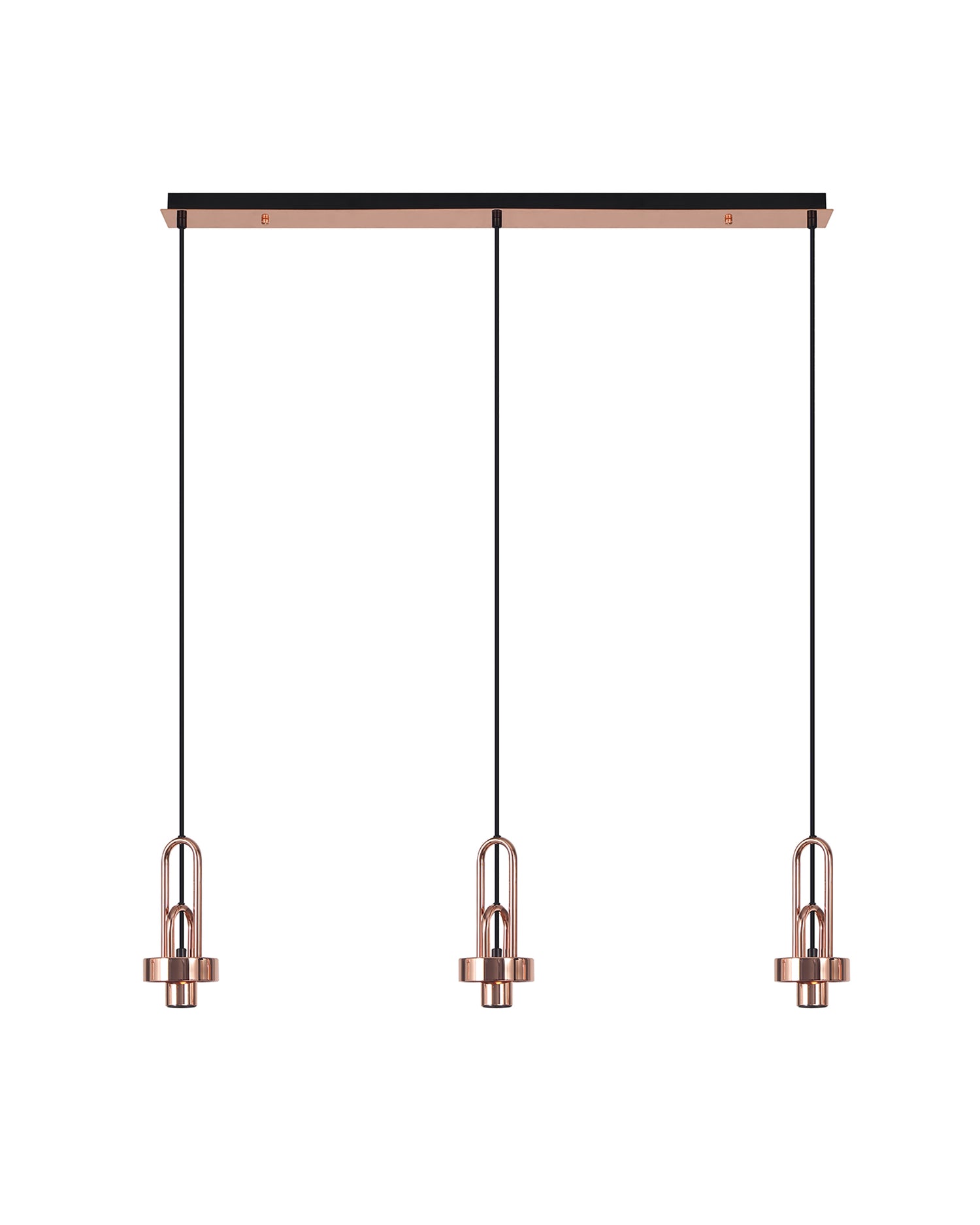 Allardyce Linear Suspension Kit, 3 x E27, Copper/Matt Black
