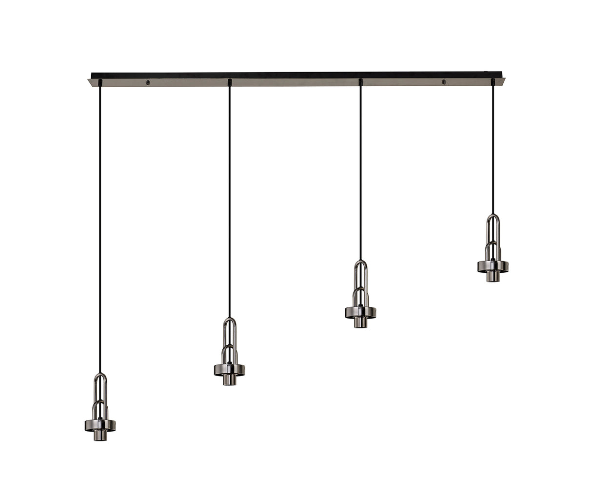 Allardyce Linear Suspension Kit, 4 x E27, Black Chrome/Matt Black